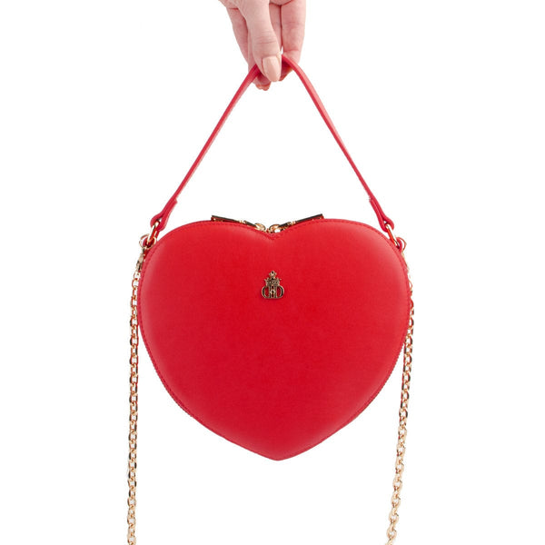 DARIS Handbags червен LOVE BAG GOLD