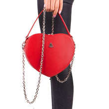 Load image into Gallery viewer, DARIS Handbags червен LOVE BAG SILVER
