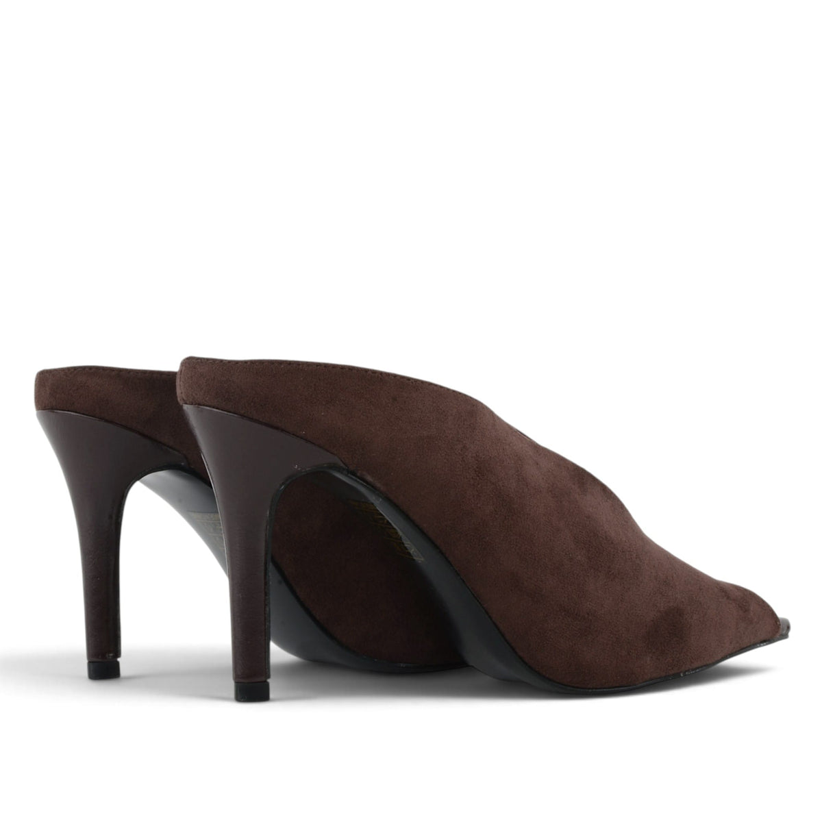 lavia ДАМСКИ ОБУВКИ Дамски кафяви велурени токчета с отворени пръсти L2616 BROWN